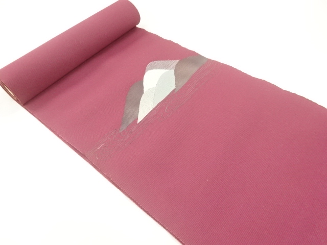 JAPANESE KIMONO / ANTIQUE BOLT FOR NAGOYA OBI / WOVEN MOUNTAIN
